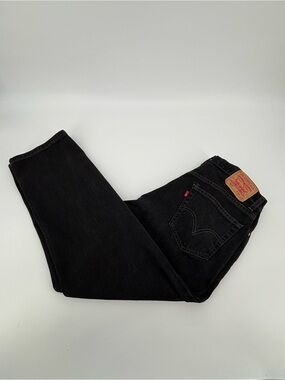 Vtg Levis 505 Black Denim Jeans Mens 36x29 Made In Canada 100% Cotton Regular